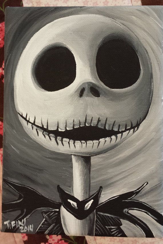 570x854 Hey, I Found This Really Awesome Etsy Listing - Jack Skellington Painting