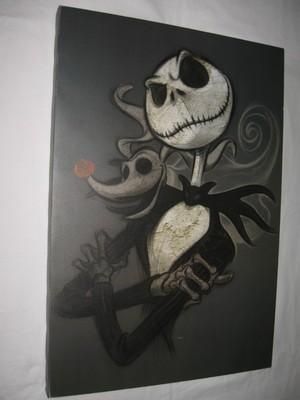 300x400 Imagini Pentru Paintings Easy Nightmare Before Christmas - Jack Skellington Painting