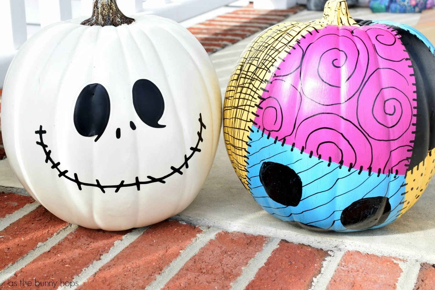 1500x1000 Hand Painted Sally Pumpkin Sally, Holidays And Halloween Ideas - Jack Skellington Pumpkin Painting