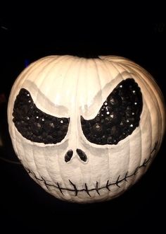 Jack Skellington Pumpkin Painting at PaintingValley.com | Explore ...