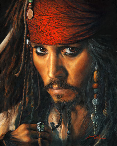 380x475 Our Favorite Quotes From Jack Sparrow Midnight Visitor - Jack Sparrow Painting