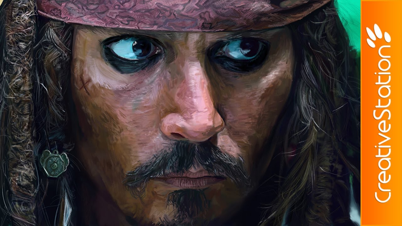 1280x720 Captain Jack Sparrow - Jack Sparrow Painting