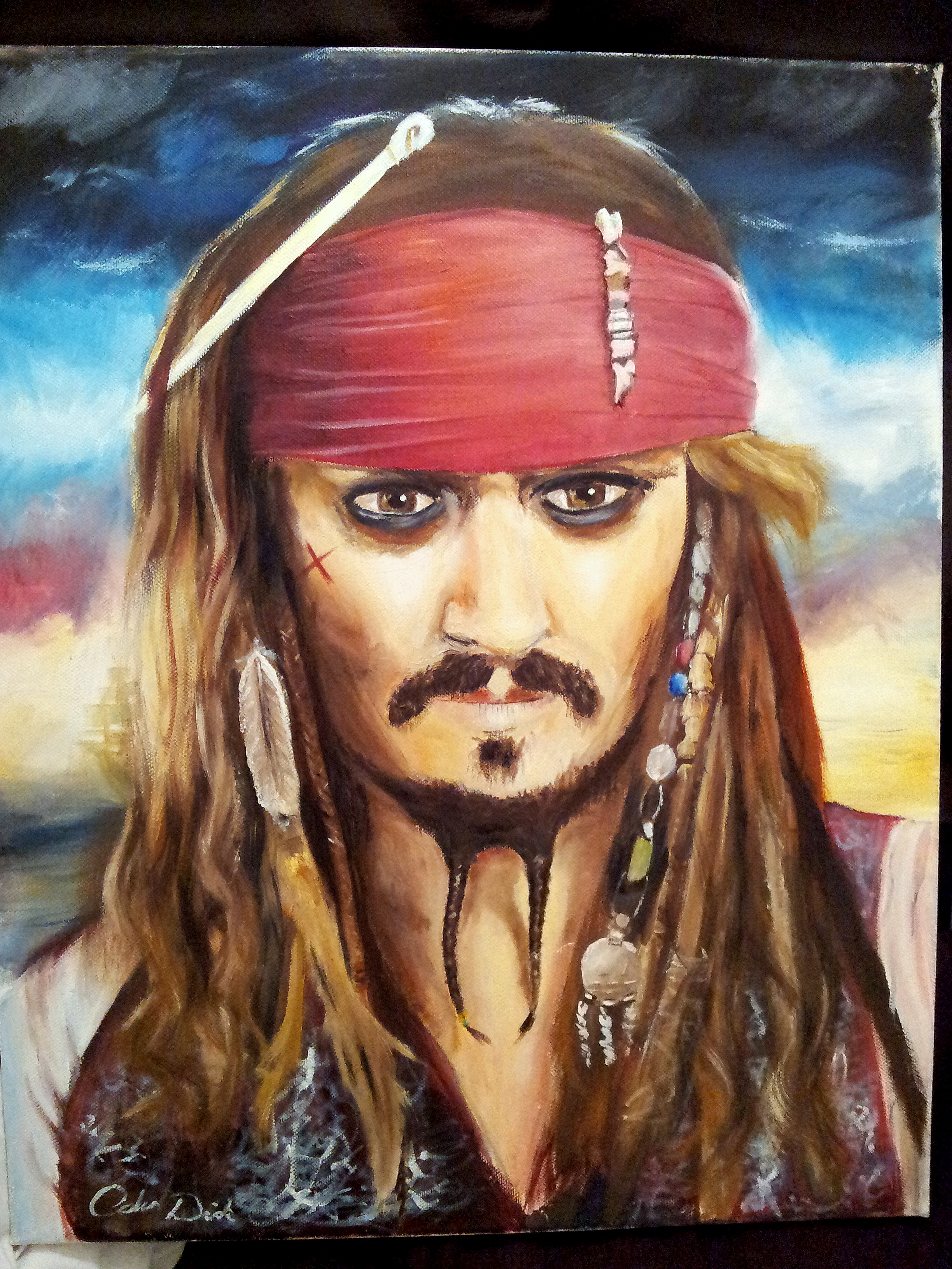 2448x3264 Captain Jack Sparrow Colin Dick Foundmyself - Jack Sparrow Painting