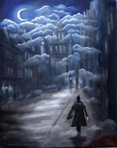 236x300 Jack The Ripper Oil Painting Dark Gothic London Criminal Serial - Jack The Ripper Painting