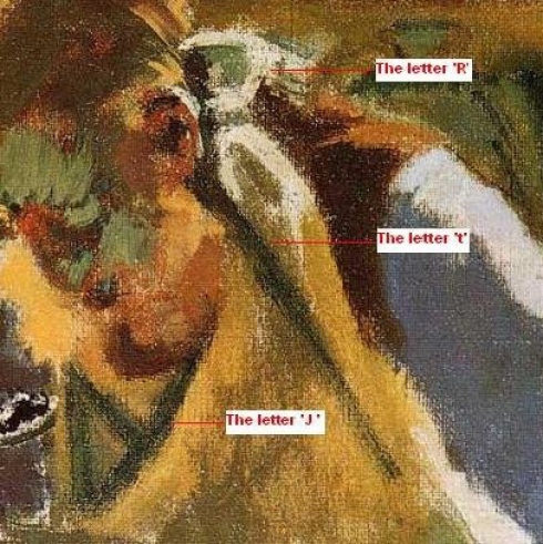 490x491 New Link In Painting Frames Artist Walter Sickert As Jack - Jack The Ripper Painting