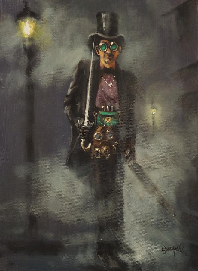 659x900 Steampunk Jack Painting By Tom Shropshire - Jack The Ripper Painting