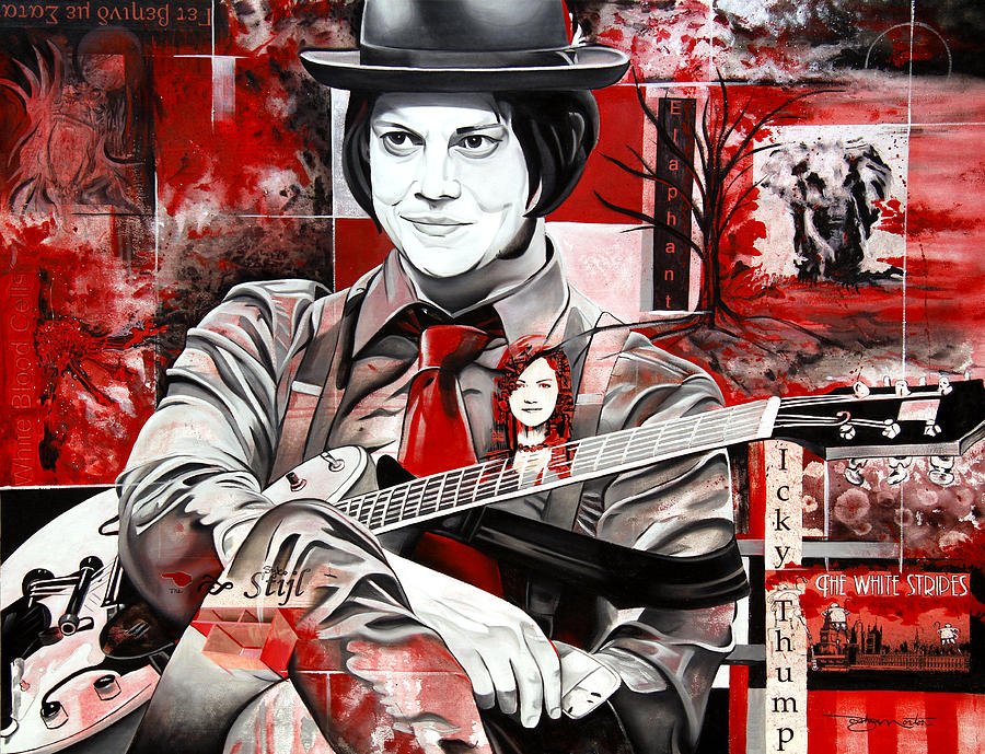 900x689 Jack White Painting By Joshua Morton - Jack White Painting