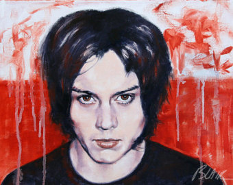 340x270 Jack White White Stripes Dead Weather 18 X 24 Art Print - Jack White Painting