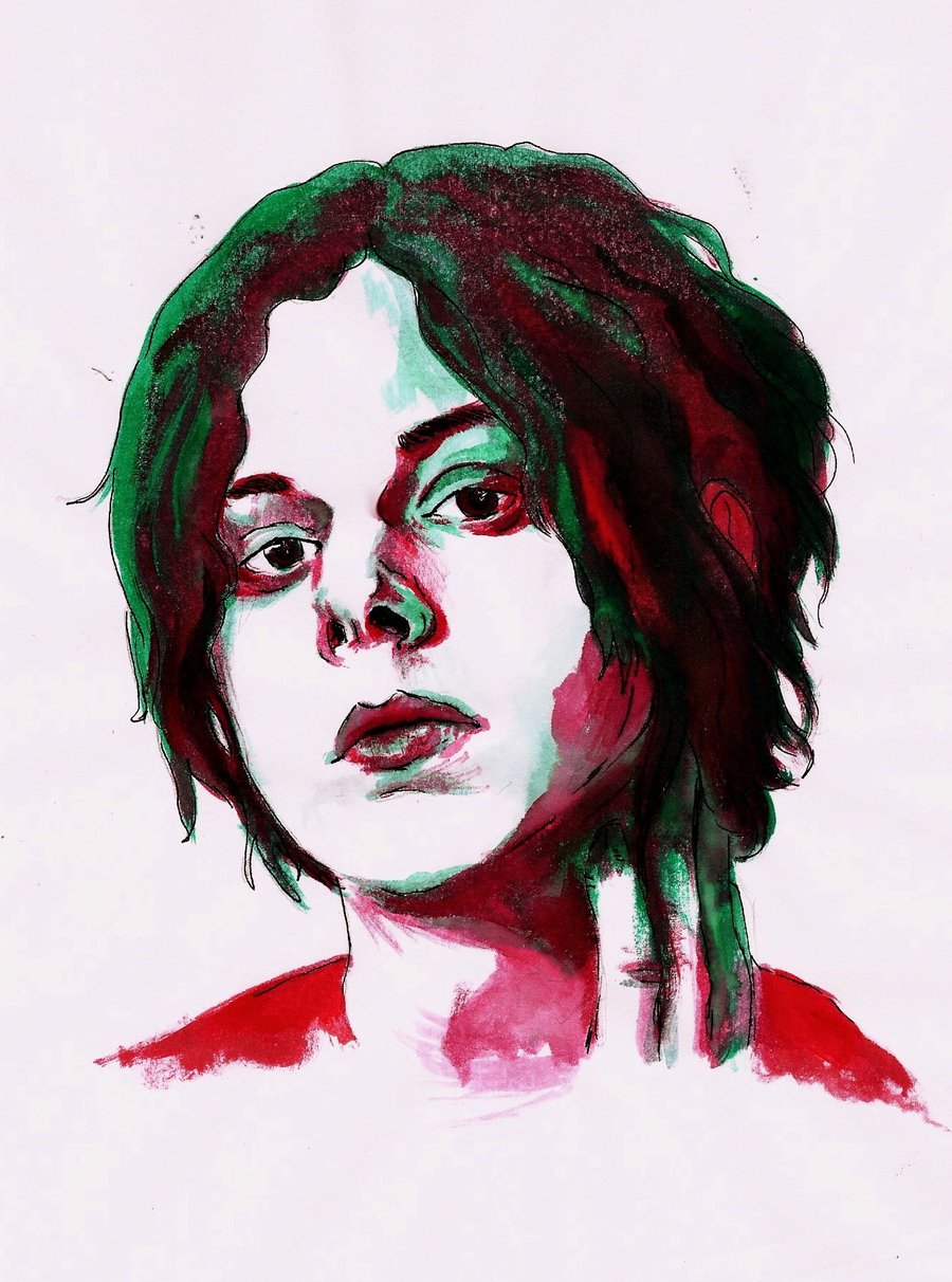 900x1212 Jack White By Ghoulsnap - Jack White Painting