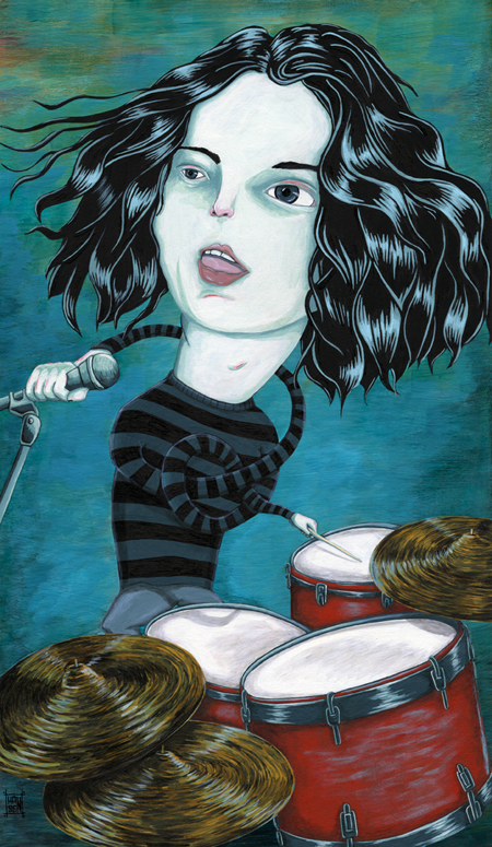 450x775 Dead Weather's Jack White - Jack White Painting