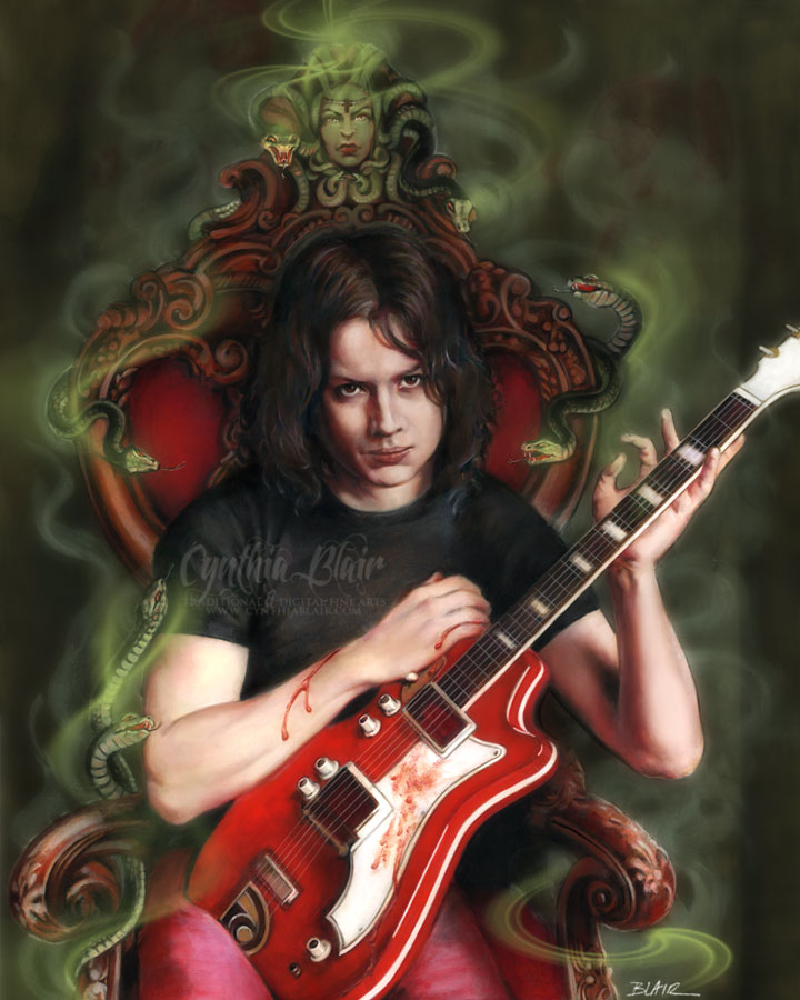 720x900 Jack White Iii By Cynthia Blair - Jack White Painting