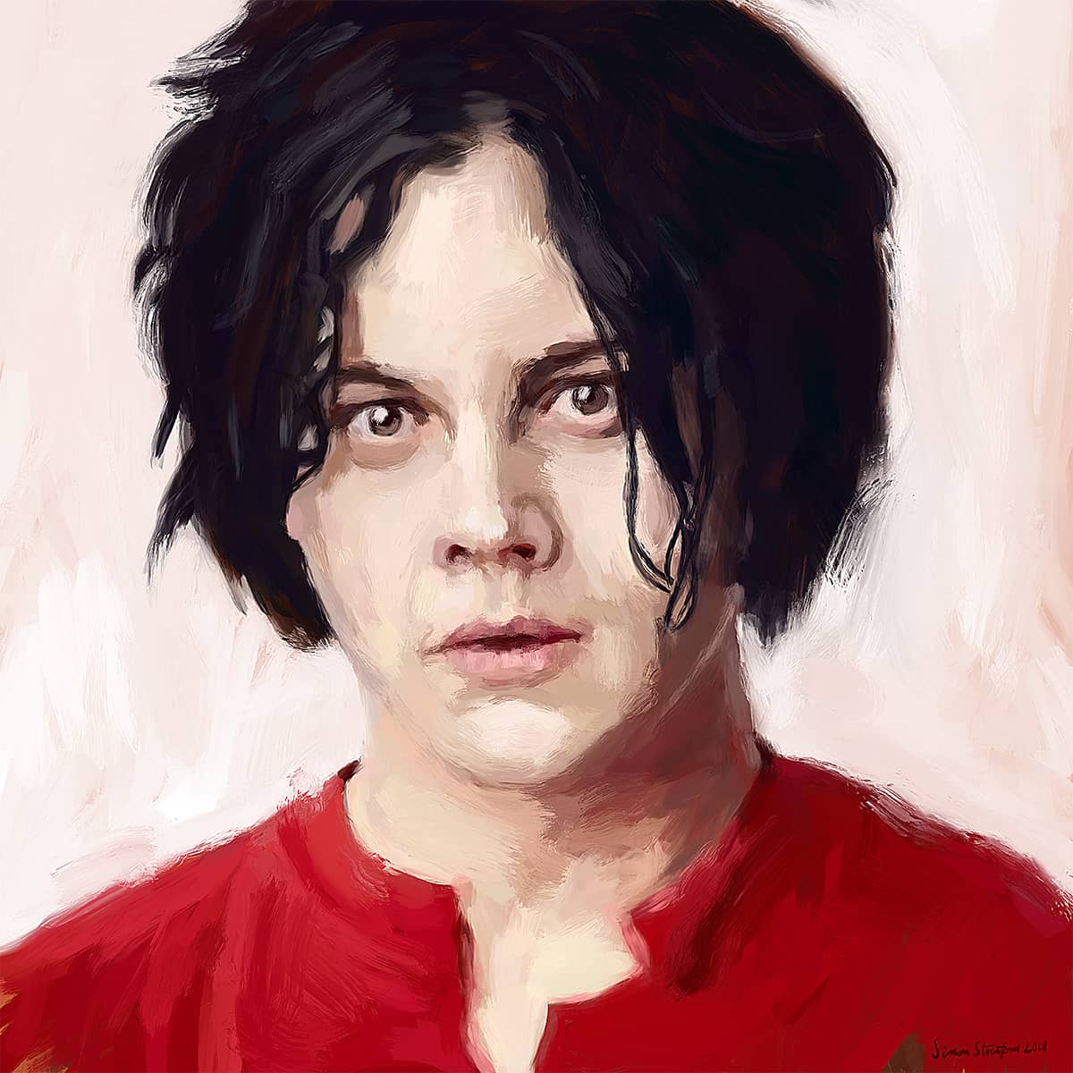 1200x1200 Jack White Digital Oil Painting Created On Ipad Pencil And Procreate - Jack White Painting