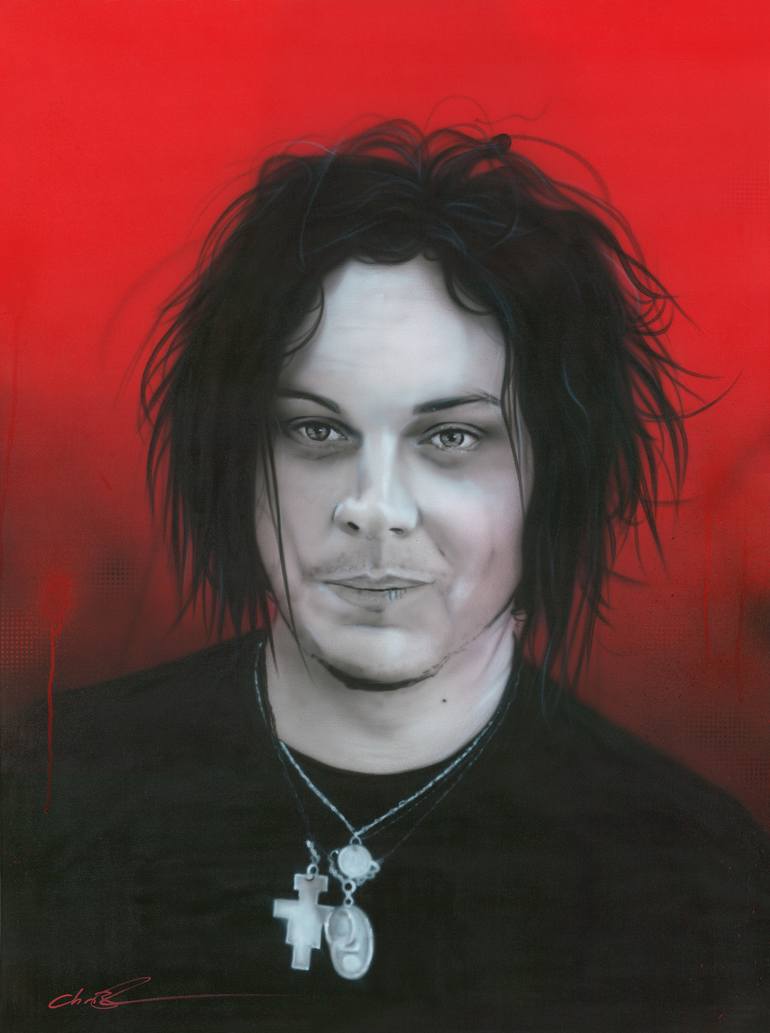 770x1033 Saatchi Art Jack White Painting By Christian Chapman Art - Jack White Painting