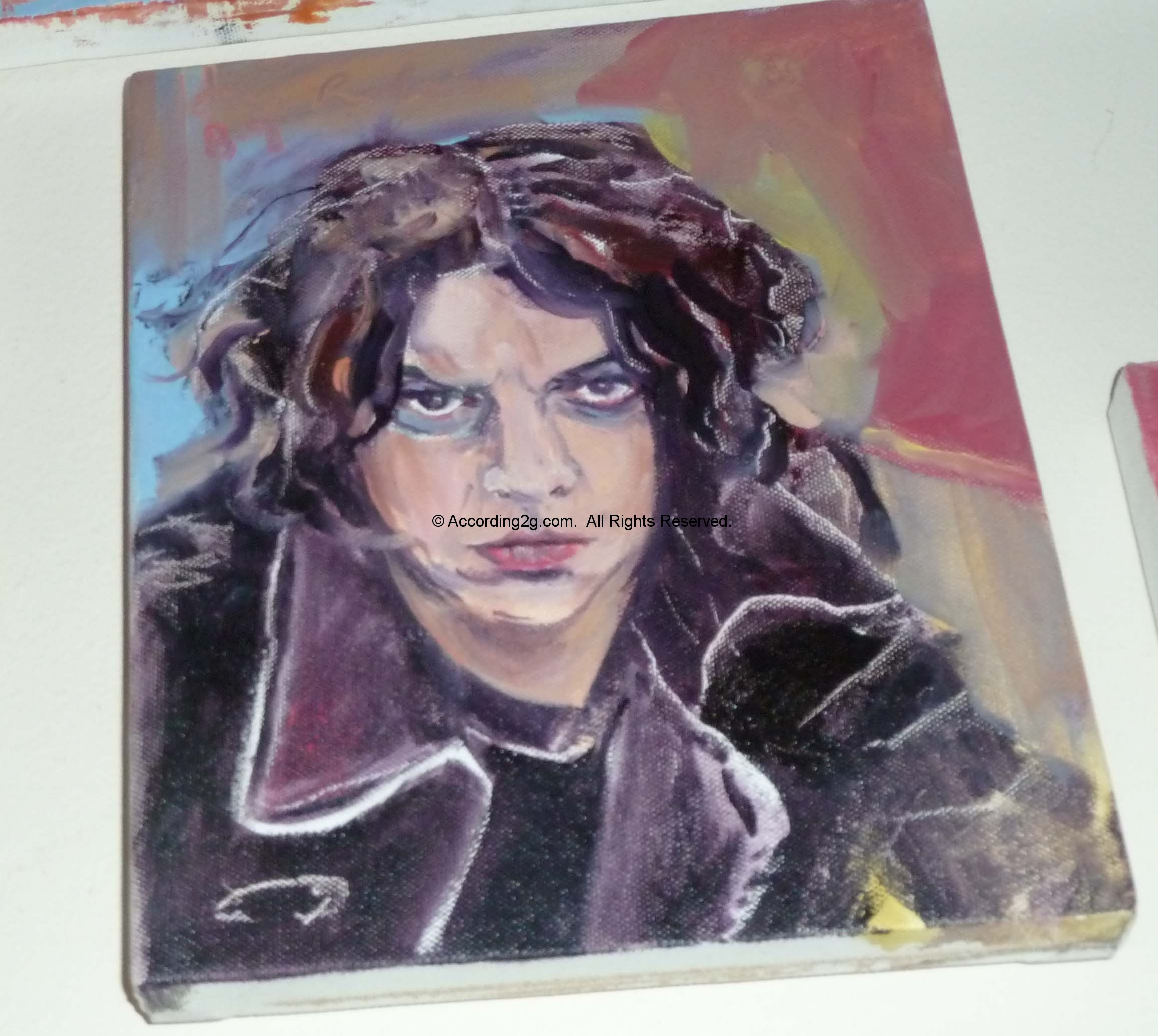 2314x2069 Happy Birthday, Jack White According 2 G - Jack White Painting