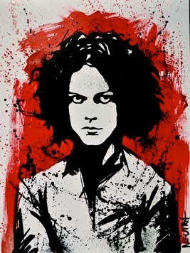 267x356 Inside The Rock Poster Frame Blog Max Neutra X Two Rabbits X Jack - Jack White Painting