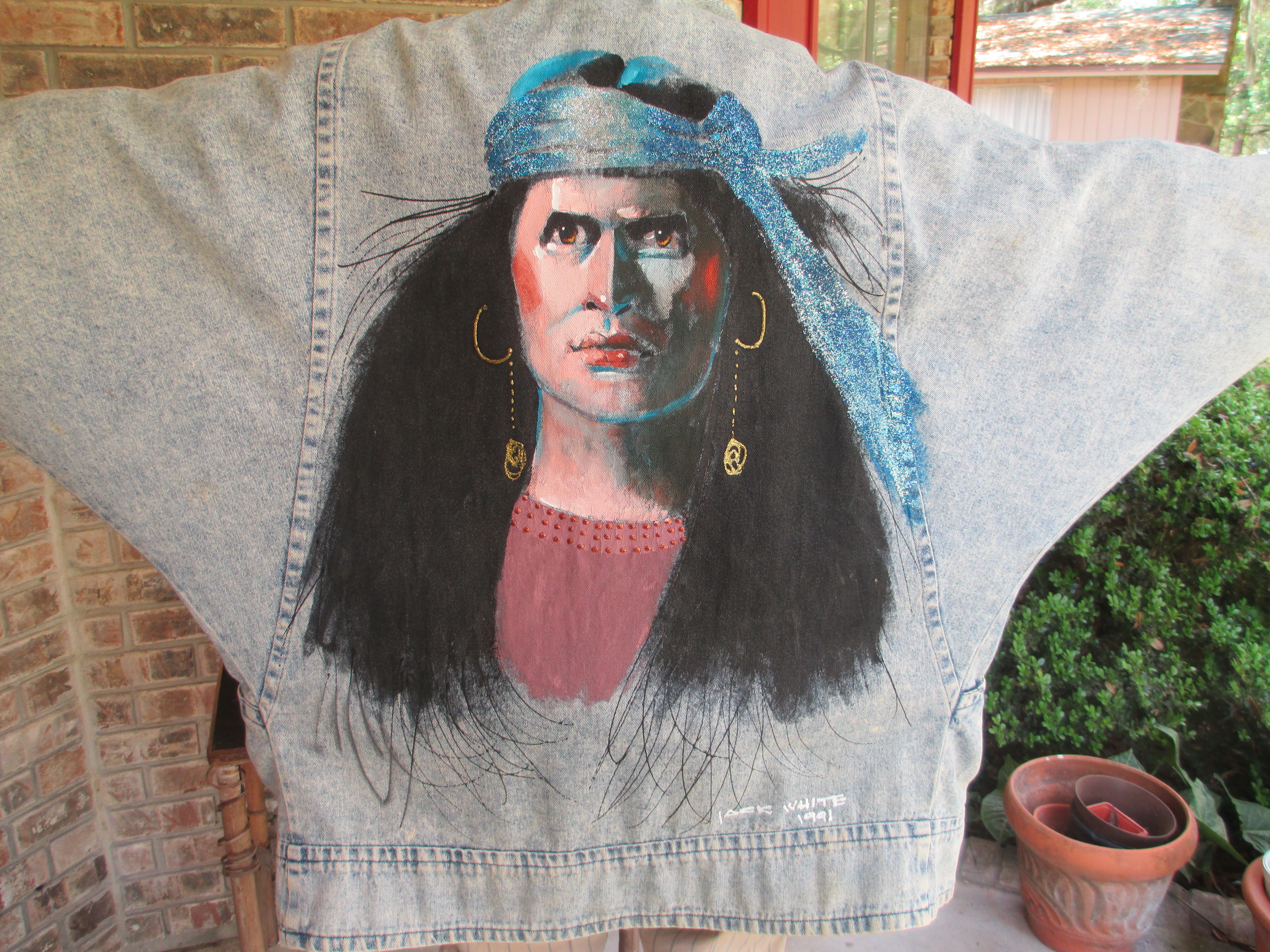 4608x3456 Jack White Original Painting Of American Indian (Fantastic - Jack White Painting