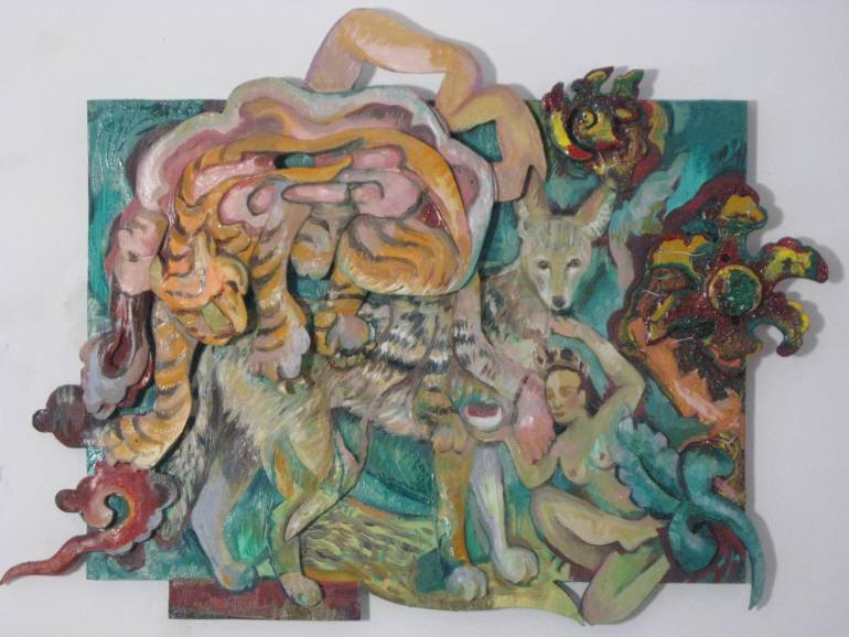 770x578 Saatchi Art Jackal Painting By Barbara Berry - Jackal Painting