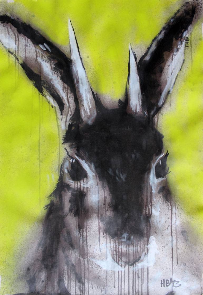 770x1121 Saatchi Art Jackalope (Chimera) Painting By Nikolay Vasilyev - Jackalope Painting