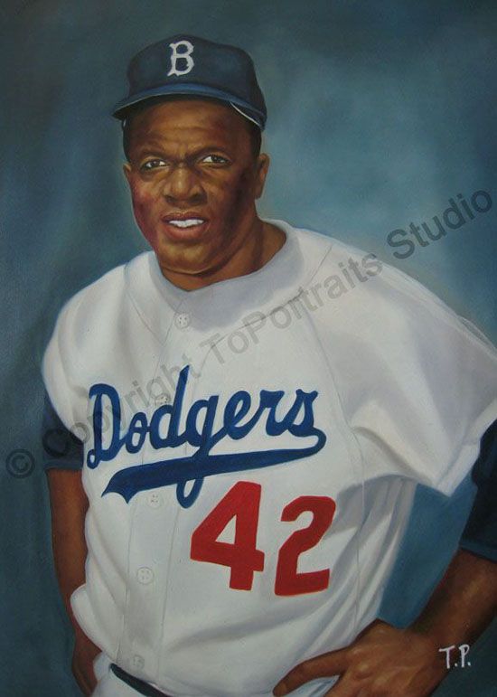 Jackie Robinson Painting at PaintingValley.com | Explore collection of ...