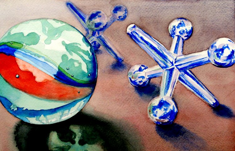 750x481 Marble And Jacks - Jacks Painting