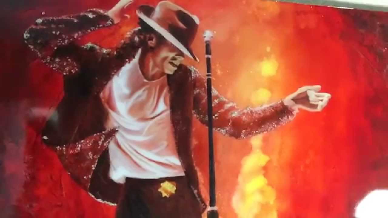 1280x720 Michael Jackson Acrylic Painting - Jackson Painting