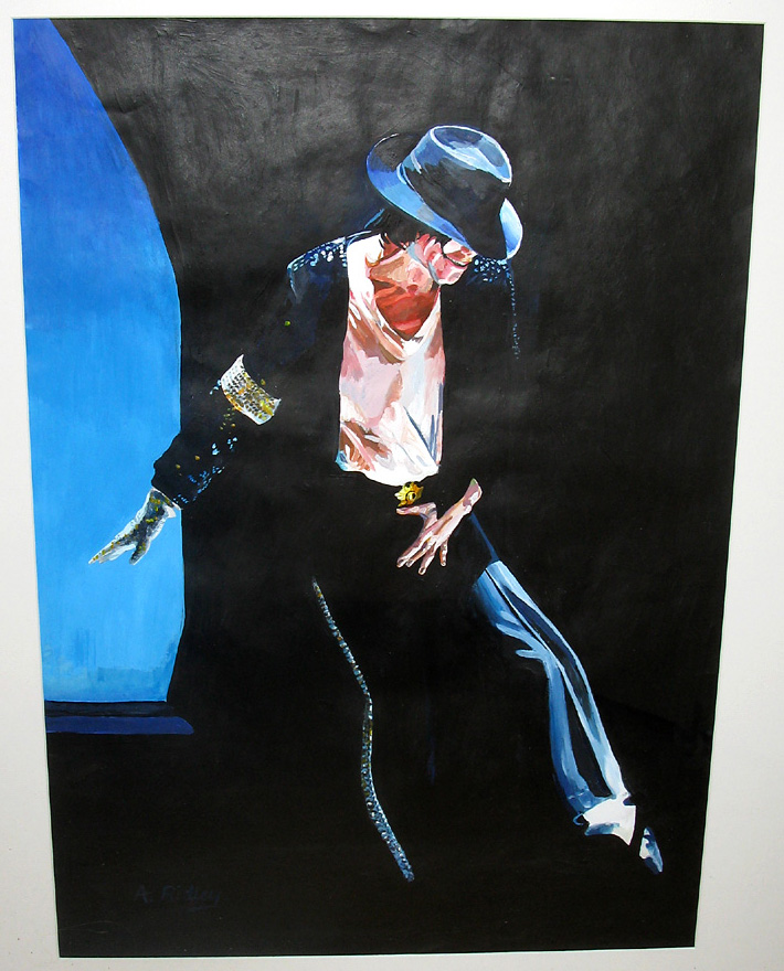 710x880 Michael Jackson Painting By Wirehanger - Jackson Painting