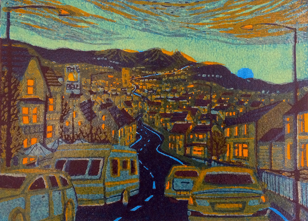 1080x775 Gail Brodholt, The Price Of Progress, 2016. Linocut From Edition - Jackson Palmer Painting