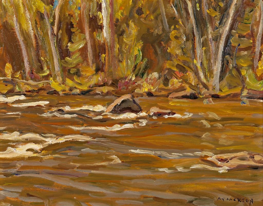 1024x804 Palmer Rapids, Alexander Young (A.y.) Jackson, 1962, Oil Panel - Jackson Palmer Painting