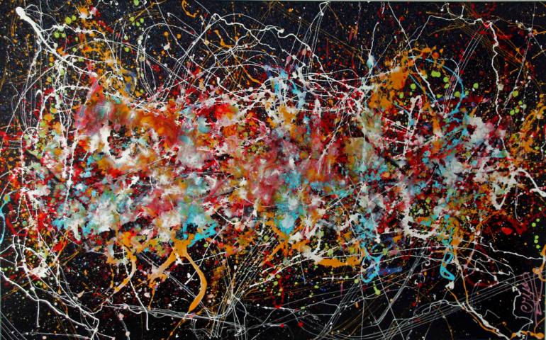 770x480 Saatchi Art Floating Mind Iii A Full Colour Jackson Pollock - Jackson Pollock Painting Style