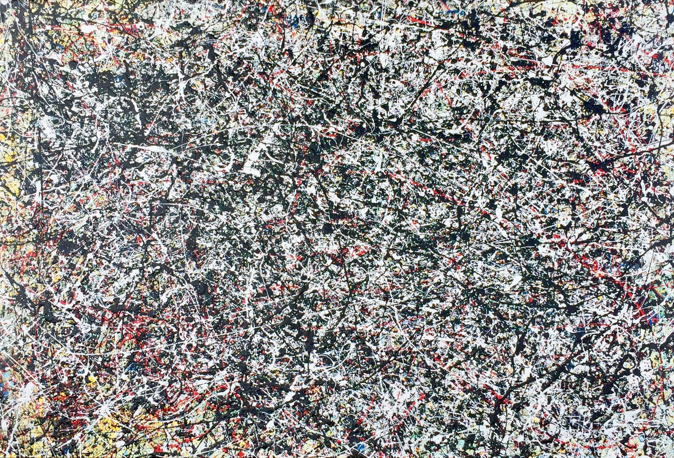 2189x1488 Vintage Drip Painting, Style Of Jackson Pollock For Sale - Jackson Pollock Painting Style