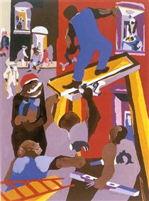 210x283 Jacob Lawrence - Jacob Lawrence Painting