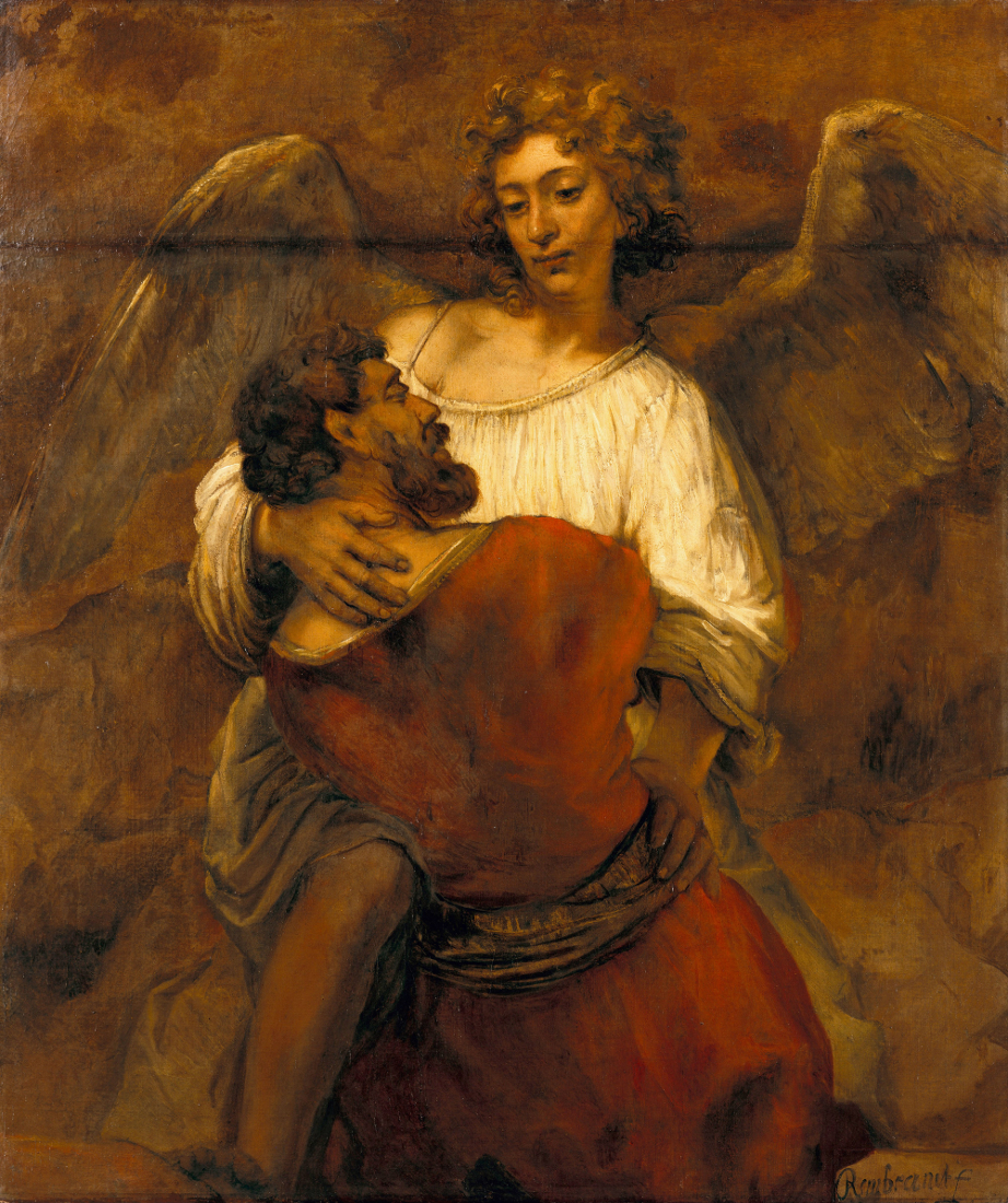 922x1100 Rembrandt Harmensz. Van Rijn Jacob Wrestling With The Angel - Jacob Painting