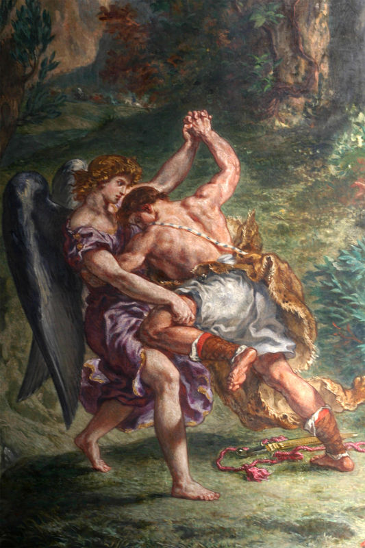 533x800 Jacob Wrestling With The Angel - Jacob Wrestling With The Angel Painting
