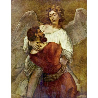 400x400 Tpp Wrestling With The Divine - Jacob Wrestling With The Angel Painting