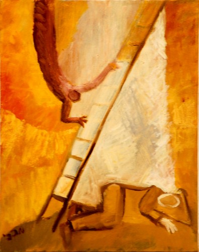 396x500 Jacob's Ladder - Jacobs Dream Painting