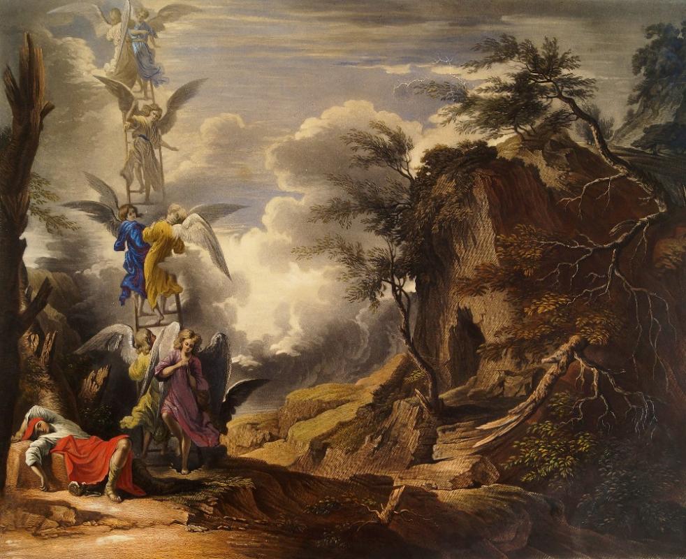 982x800 Samuel William Reynolds Ii, British 1794 1892 - Jacobs Dream Painting