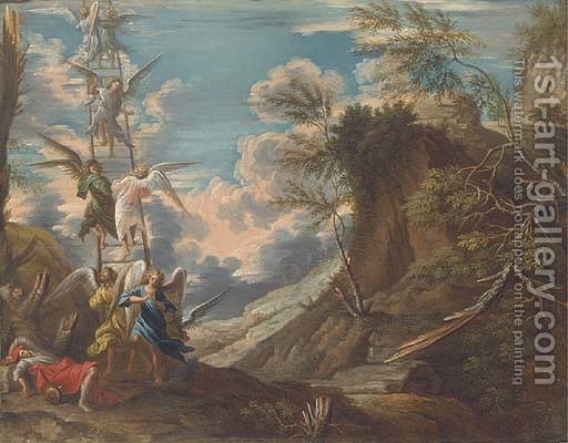 512x400 Jacob's Ladder Salvator Rosa Reproduction 1st Art Gallery - Jacobs Ladder Painting