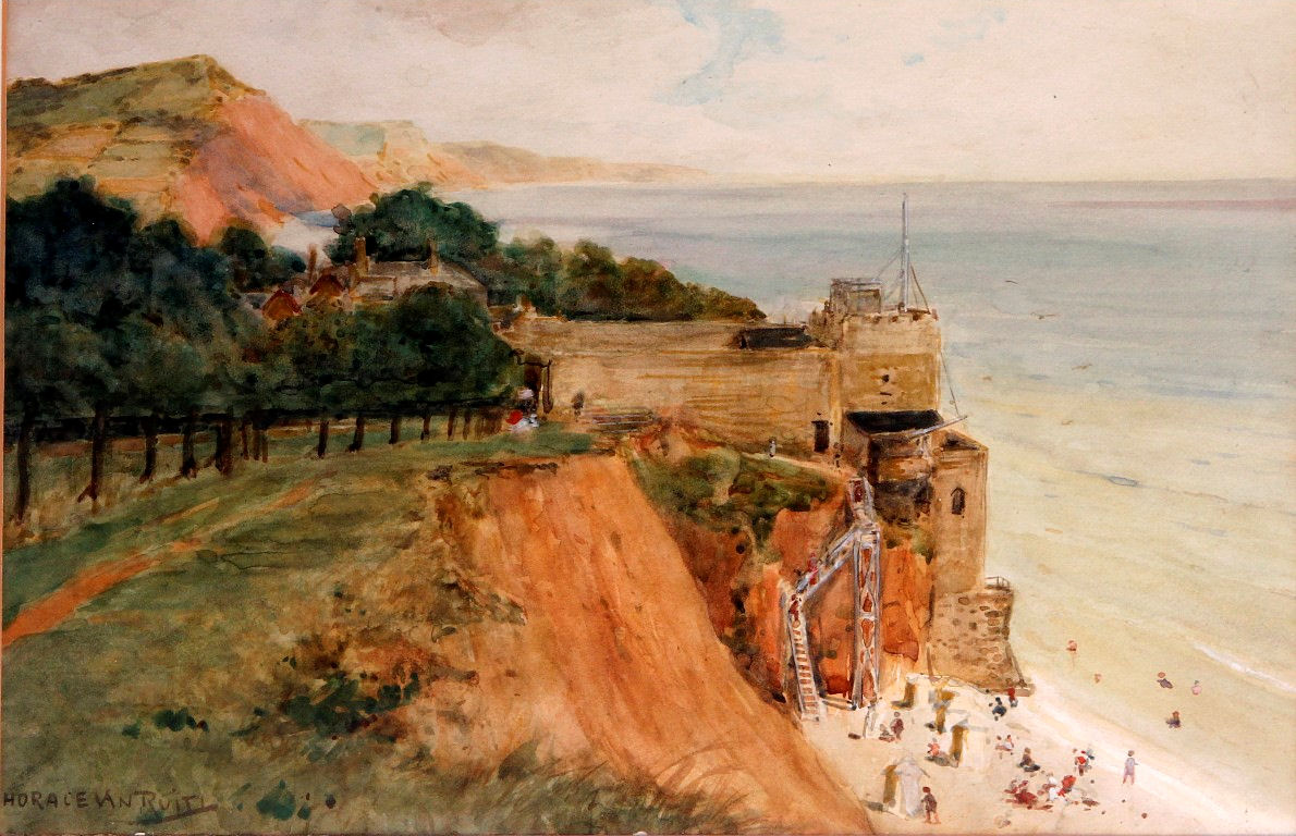 1190x768 Jacob's Ladder Sidmouth, East Devon Artware Fine Art - Jacobs Ladder Painting