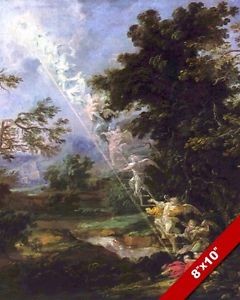 240x300 Vision Of Jacobs Ladder Painting Old Testament Torah Bible Art - Jacobs Ladder Painting