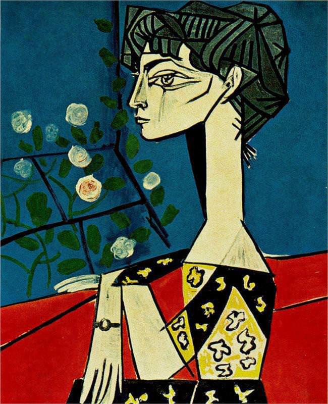 650x800 Jacqueline With Flowers, 1954 By Picasso - Jacqueline With Flowers Painting