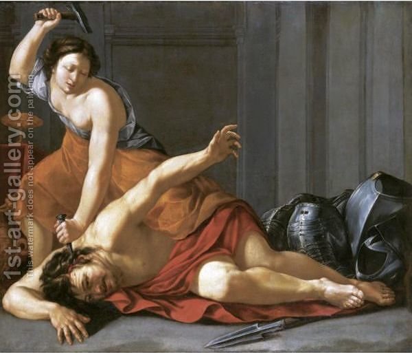 600x513 Jael And Sisera Roman School Reproduction 1st Art Gallery - Jael Painting