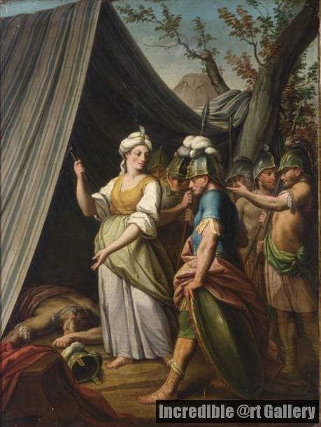 459x610 Jael And Sisera By Dutch School - Jael Painting