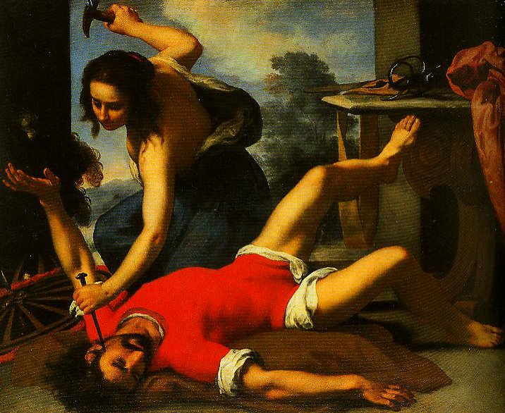 716x586 Jael And Sisera Painting Felice Ficherelli Oil Paintings - Jael Painting