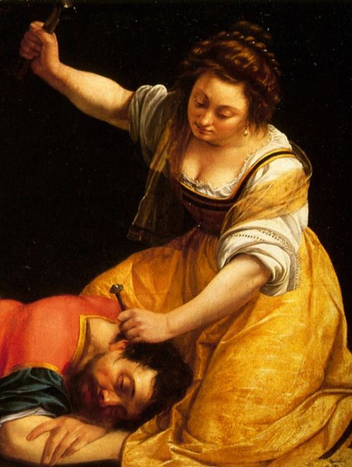 500x662 Detail Of Jael And Sisera By Artemisia Gentileschi, 1620 Art - Jael Painting