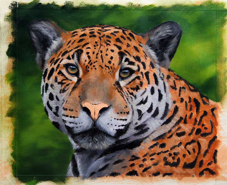 750x610 New Jaguar Painting, For Sale On Ebay Soon How To Draw And Paint - Jaguar Painting