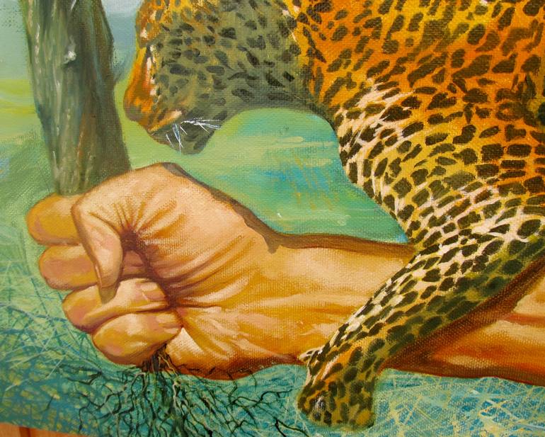 770x617 Saatchi Art Jaguar Painting By Sergey Roy - Jaguar Painting