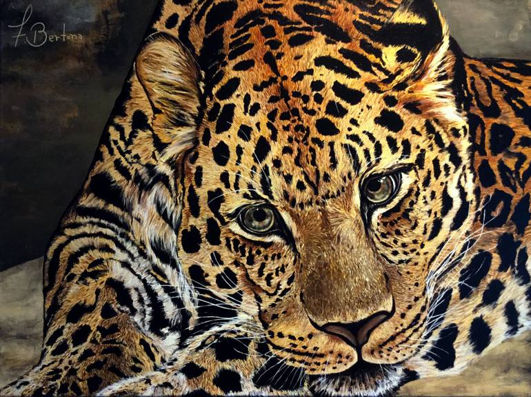 770x576 Saatchi Art Jaguar Painting By Fabian Bertona - Jaguar Painting
