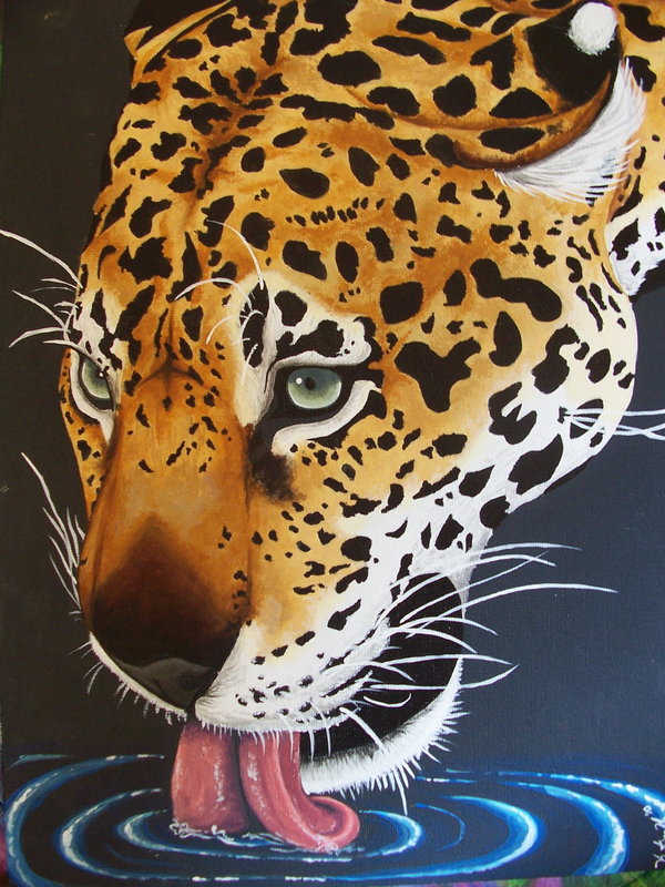 600x800 Jaguar 0172p Painting By Fenderbender368 - Jaguar Painting