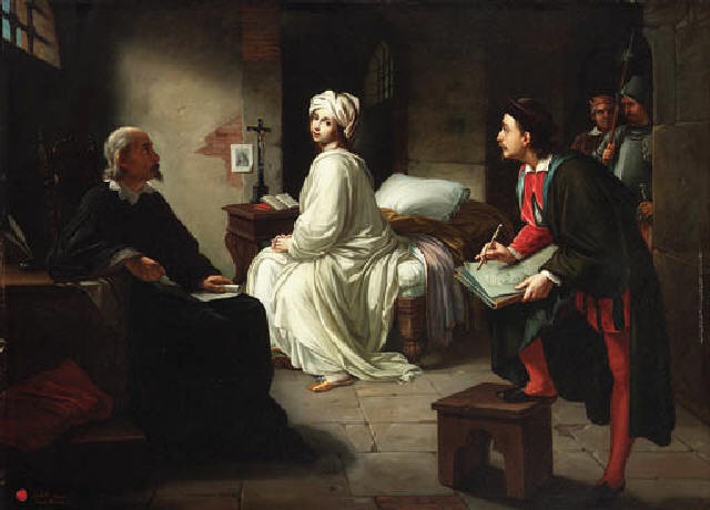 640x460 Guido Reni Painting The Portrait Of Beatrice Cenci In Jail By - Jail Painting