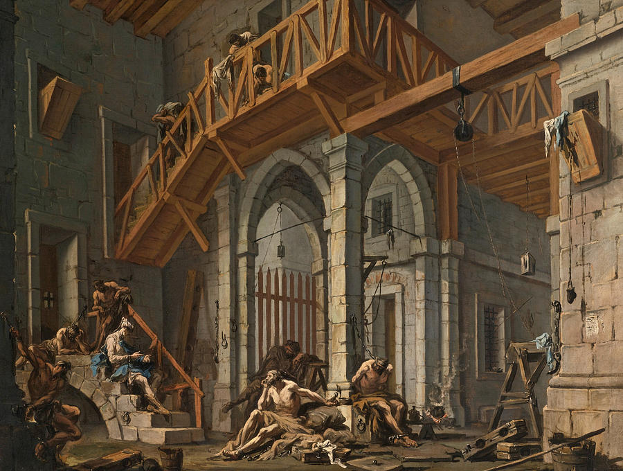 900x680 Josephterprets The Dreams Of The Pharaoh's Servants Whilts - Jail Painting